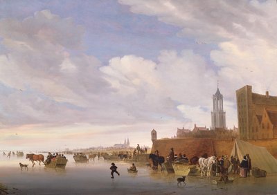 Winter Scene Near Utrecht by Salomon van Ruisdael or Ruysdael